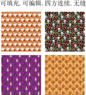 可爱幽灵     万圣节图案