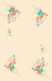 多彩花卉装饰图案设计