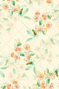 清新花卉图案背景