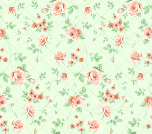 清新花卉图案背景