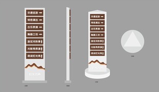 三角古镇导视牌