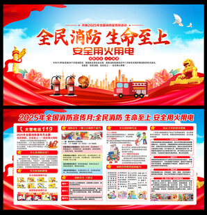消防安全宣传展板
