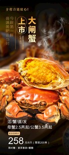 大闸蟹海报