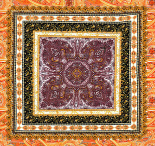 精美复古花纹方形图案