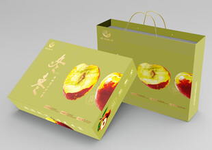 精美水果礼盒包装展示