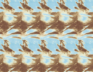 蓝棕扎染图案背景纹理