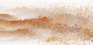 抽象水墨意境山水画