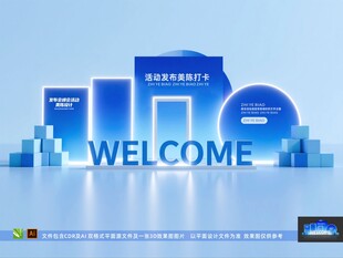 高峰论坛 蓝色合影框