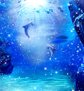 蓝色梦幻海底世界