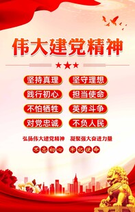 伟大建党精神海报