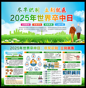 世界卒中日宣传展板