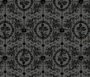 复古花纹黑色背景图案