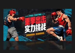自由搏击海报
