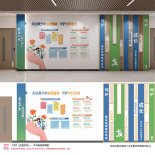 青少年心理健康文化墙