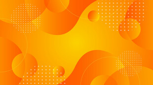 橙色渐变抽象几何背景图