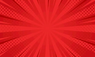 红色放射状纹理背景图
