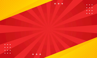 红色放射背景图