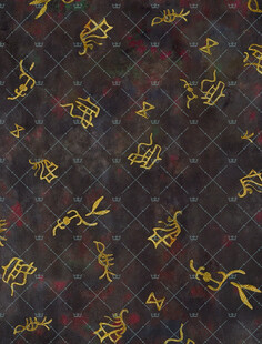 古风金色书法纹理背景图