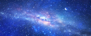 蓝色星空图