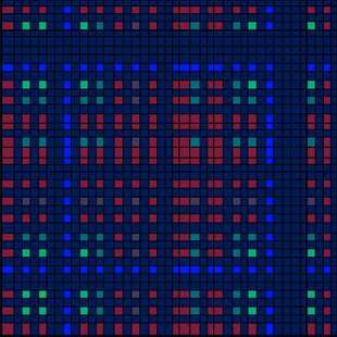 彩色像素网格图案