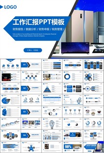 家电电器行业工作总结ppt模板