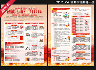 2025年全国消防日宣传单
