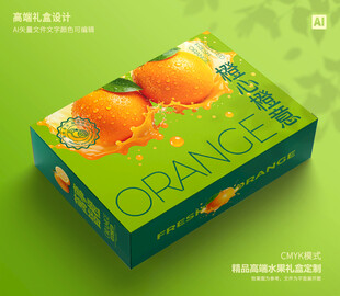橙子包装 脐橙礼盒
