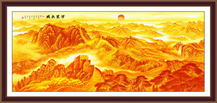 金色万里长城壁画