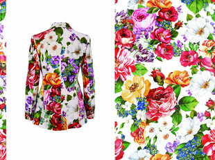 多彩花卉图案背景