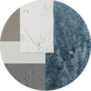 圆形拼色地毯图案设计