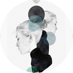 抽象人像艺术插画