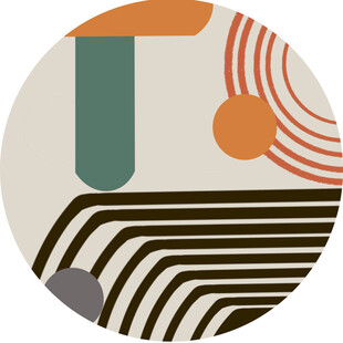 抽象几何圆形图案设计