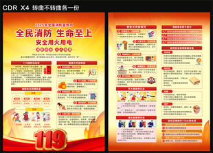 2025全国消防月宣传单