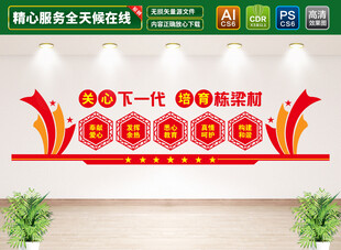 关心下一代文化墙