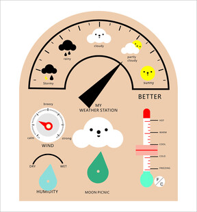 我的气象天气监测相关的创意图示