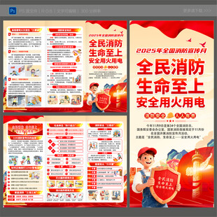 消防知识三折页