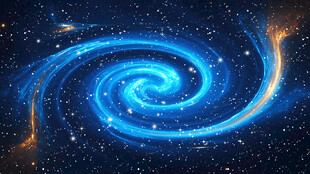 虚浩瀚宇宙星空旋涡