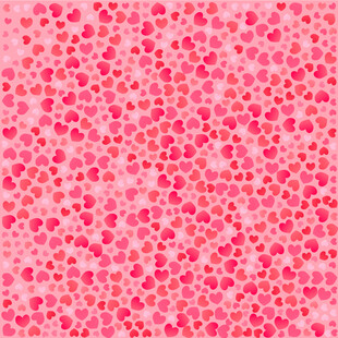 粉色缤纷爱心背景矢量素材