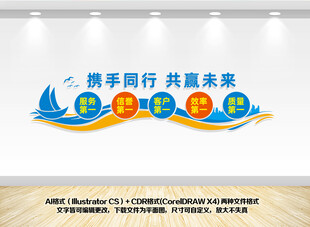 携手并进共创未来企业文化墙