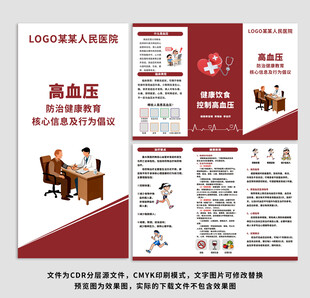 预防高血压三折页