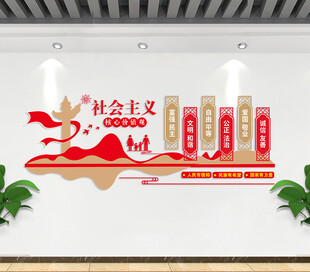 社会主义核心价值观文化墙