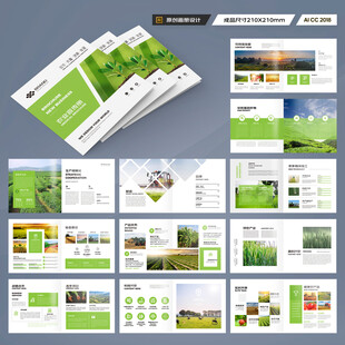 方形农产品宣传册