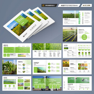 方形农产品宣传册