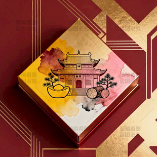 中国风精油包装