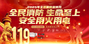 全民消防宣传海报