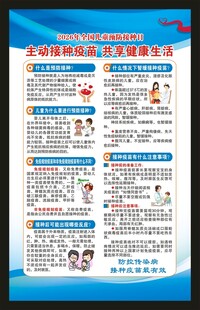 全国儿童预防接种日海报