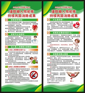 全国疟疾日展架