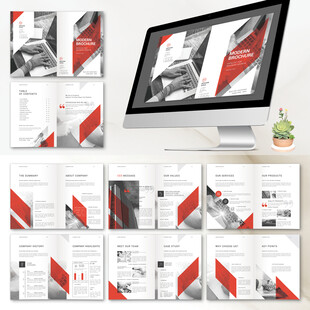 多功能多用途目录小册子ID模板