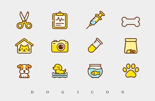宠物相关图标集合