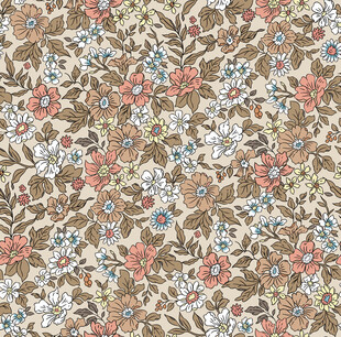 复古碎花图案纹理背景